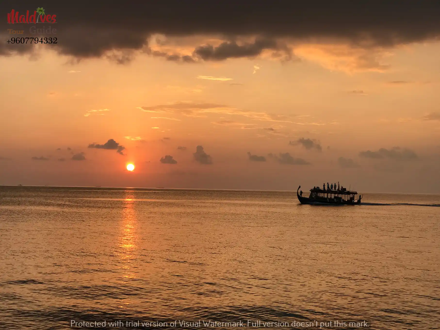 Sunset in Maldives