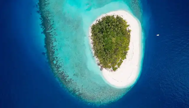 Private island in Maldives