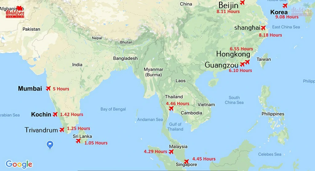 Flights to Male Maldives
