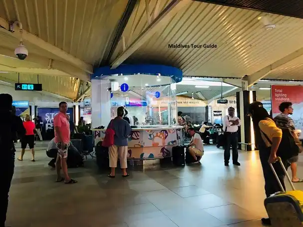 Maldives International Airport information desk