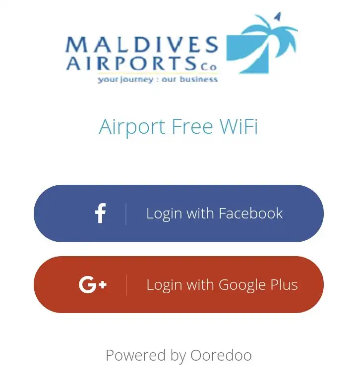 Maldives International Airport free Wi-Fi