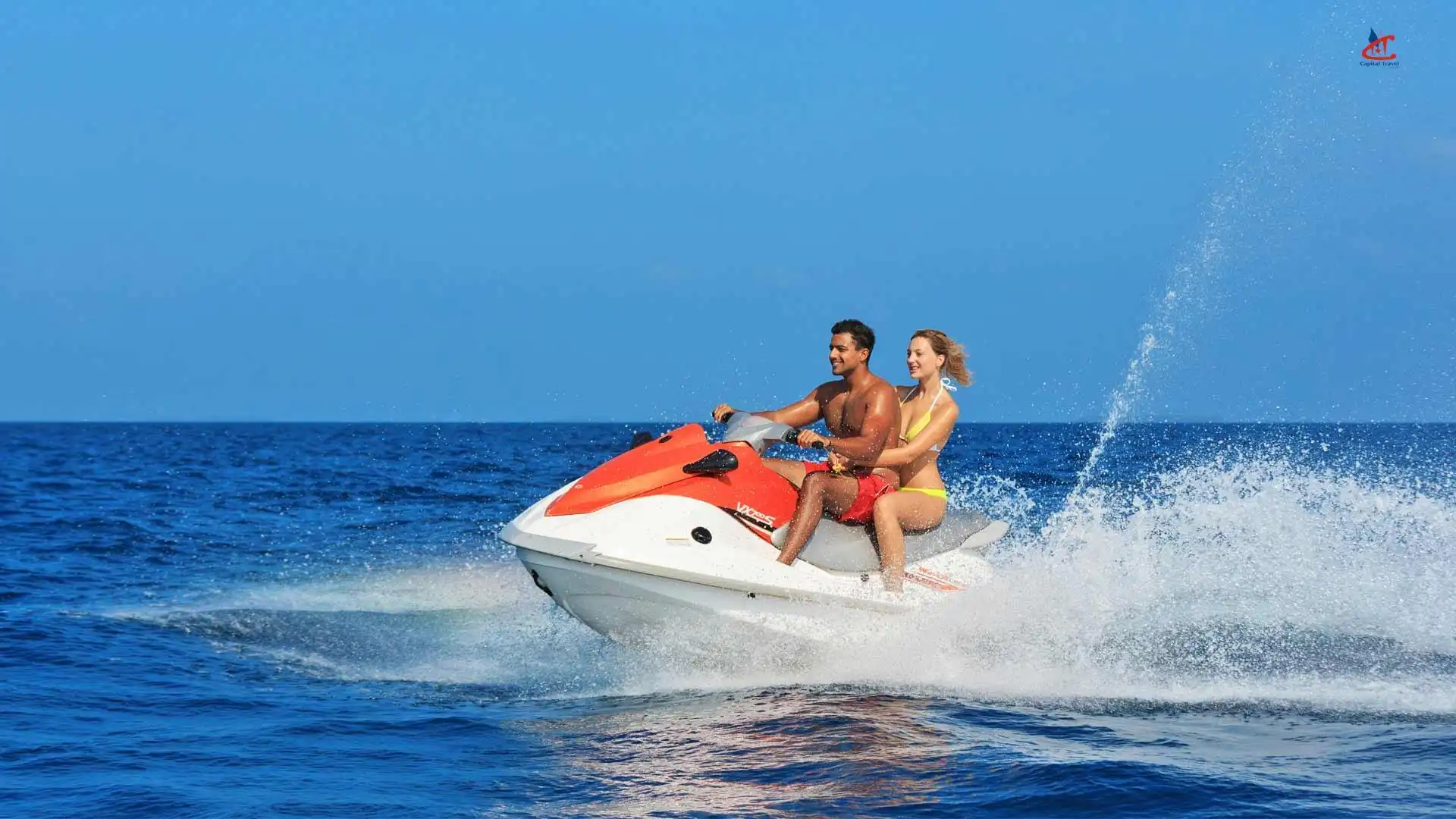 Water sports in Maldives in January
