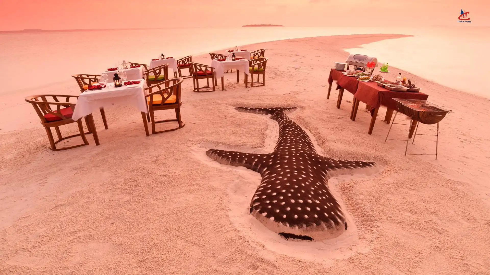 Dhigufaru Island Resort Maldives Beach Dinner