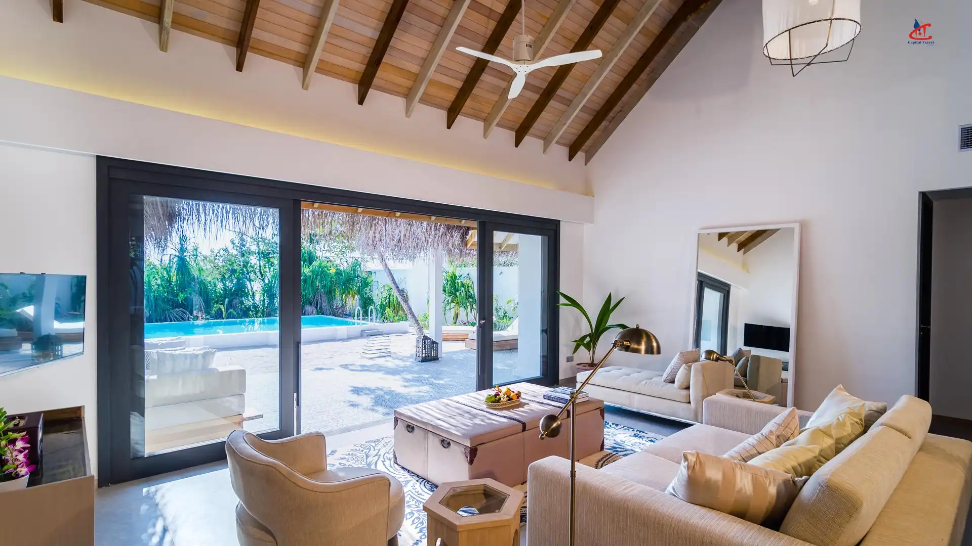 Finolhu Baa Atoll Maldives Beach Pool Villa