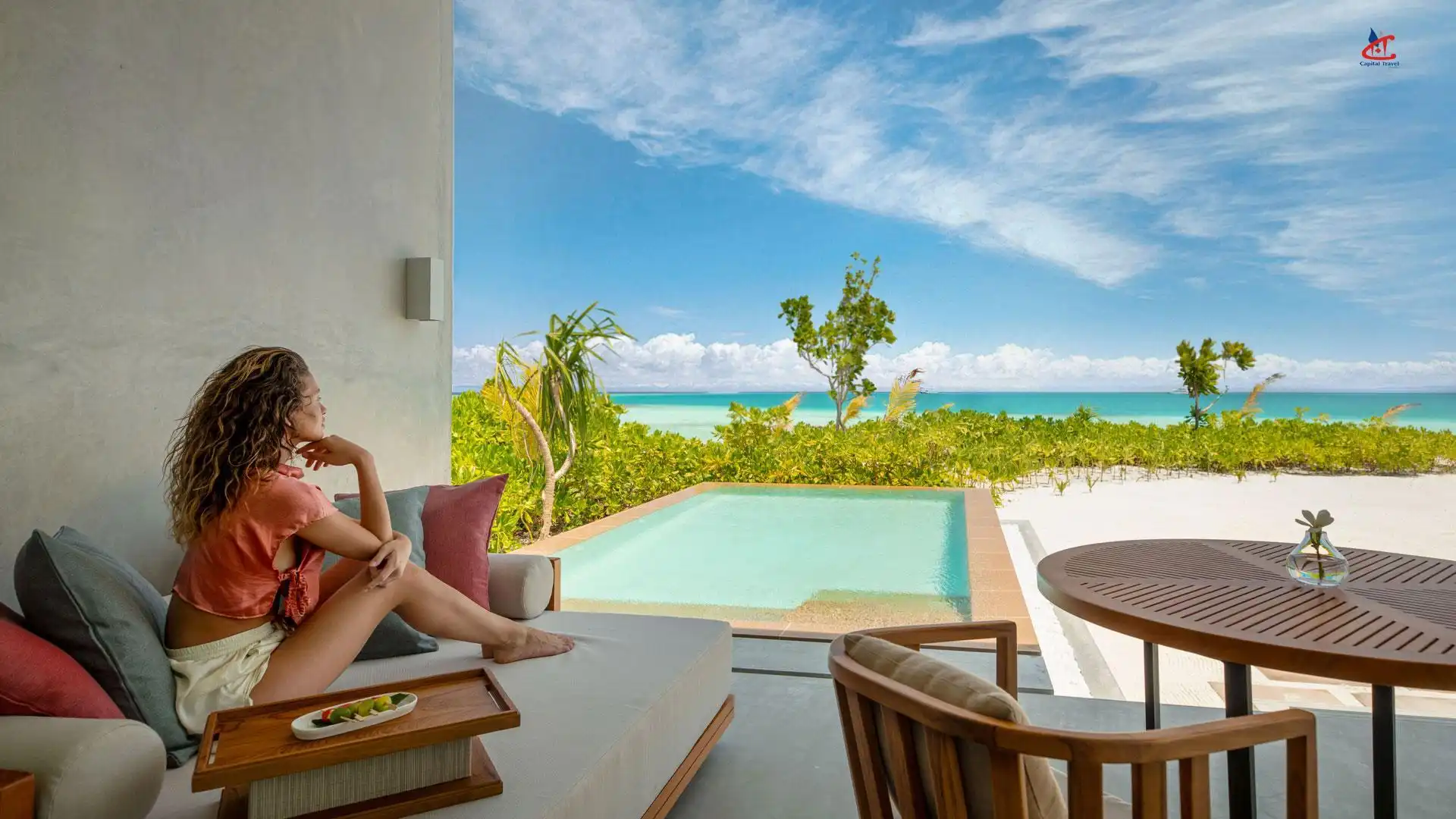 Kuda Villingili Resort Maldives Beach Villa Pool