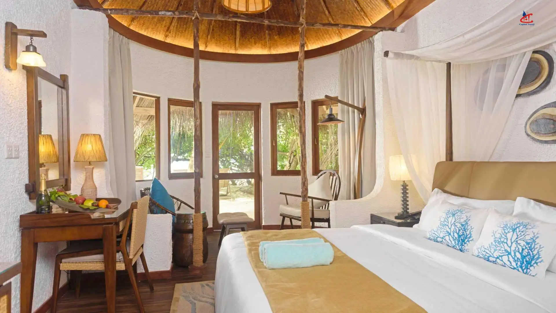 Makunudu Island Resort Maldives Beach Bangalow1