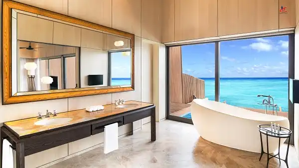 vommuli isalnd resort water pool villa