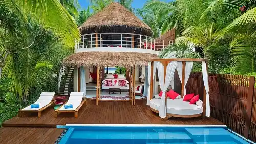 w maldives beach pool villa