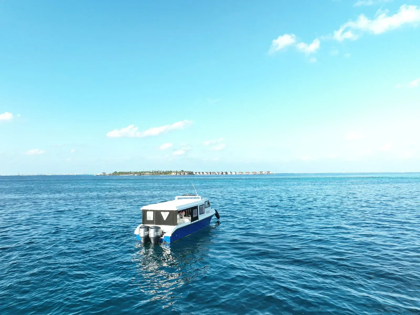 Kuda Villingili Island Maldives Speedboat
