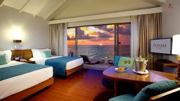 centara rasfushi island deluxe sunset water villa