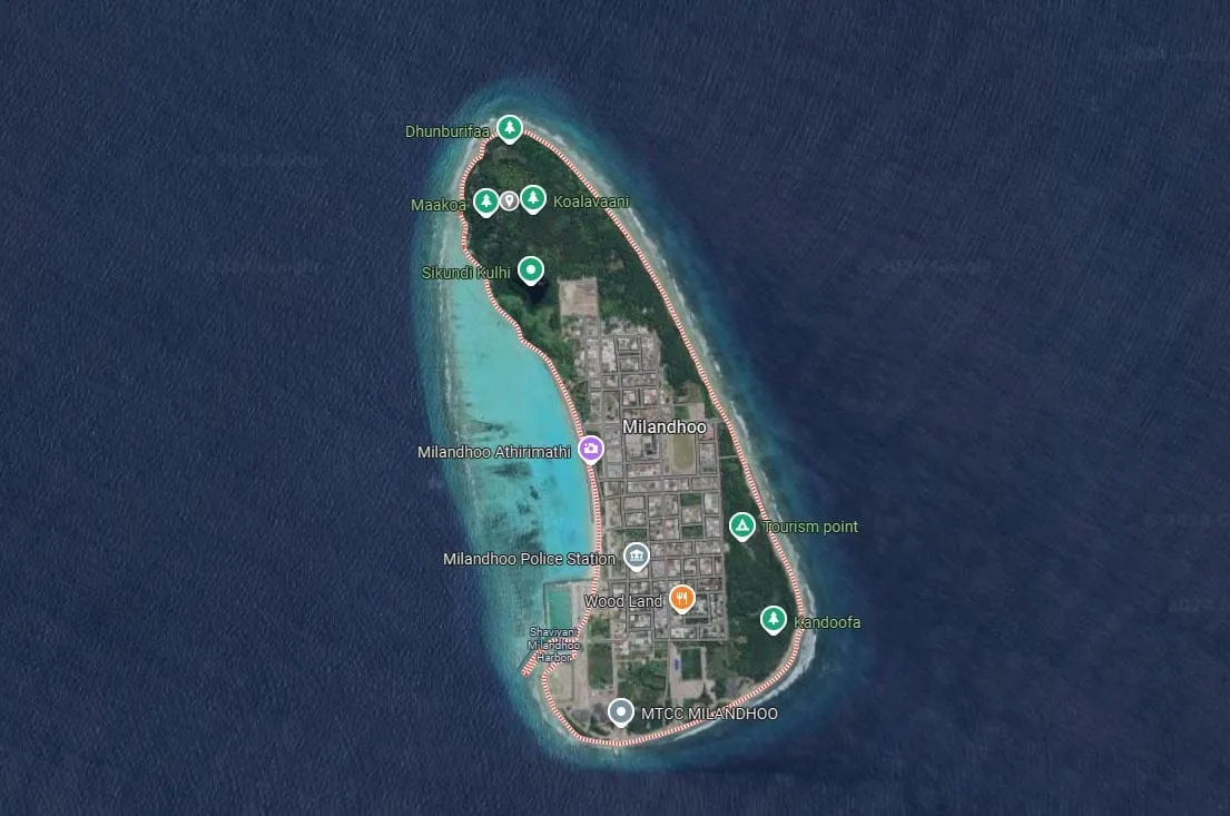 sh Milandhoo island