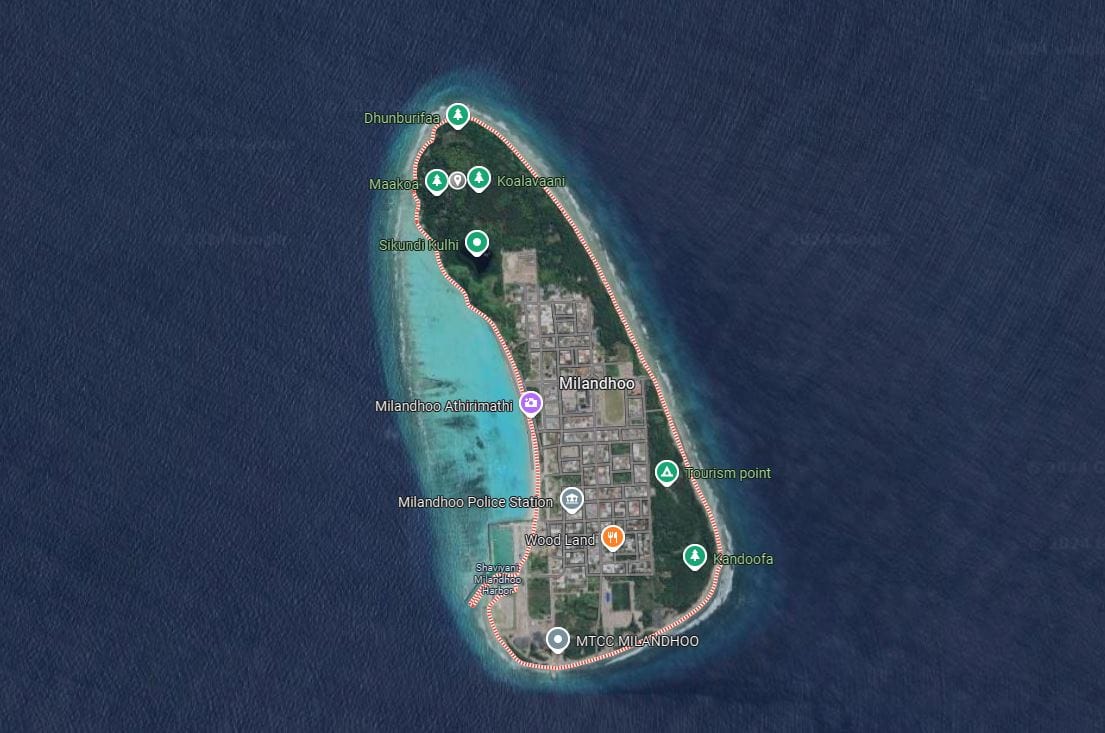 sh Milandhoo island
