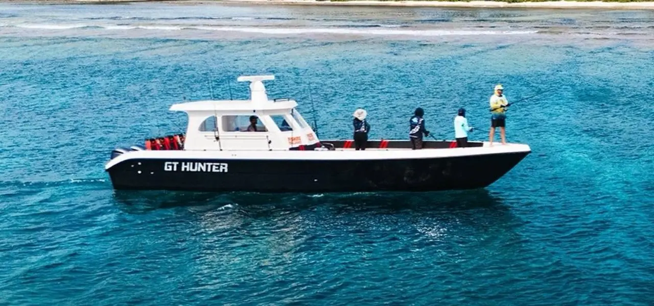 Fishing charter boat in the Maldives