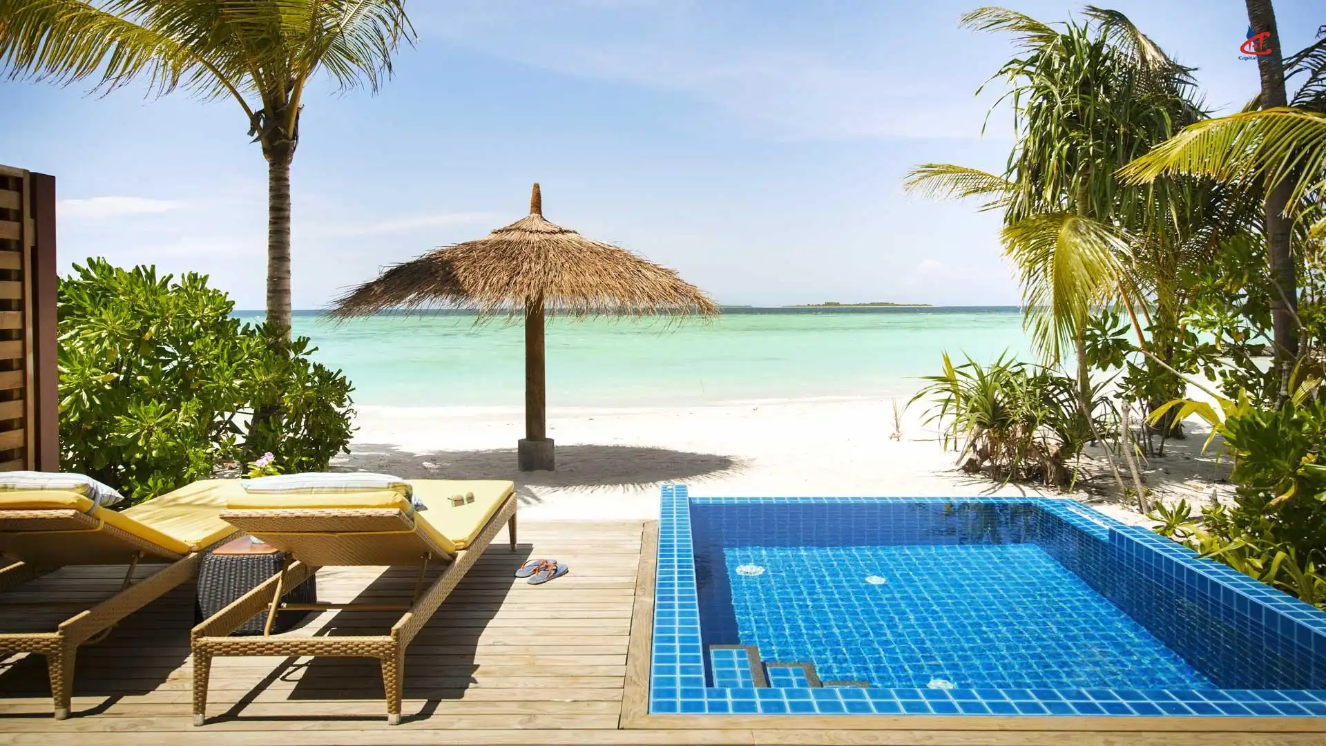 Robinson Club Noonu Beach Pool Bungalow