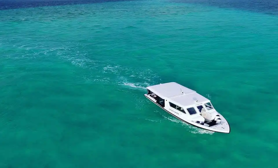 Speedboat transfer between Guraidhoo and Male